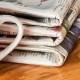 Krant met laatste nieuws projectinrichting